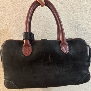 Black and Brown Leather Men's Bag